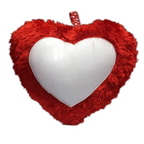 SMR Kart Heart Fur Cushions Cover (36 cm*38 cm, Red) thumbnail 2