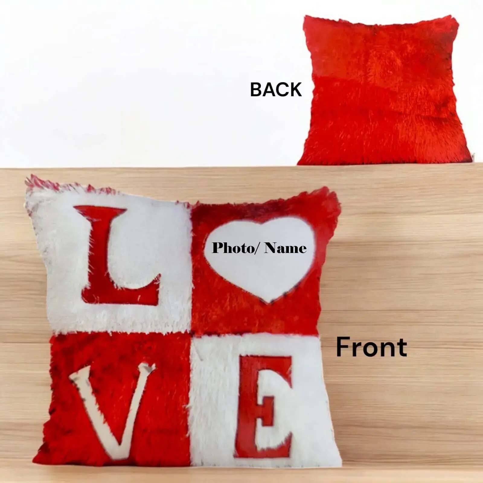 SMR Kart Polyester Cushion Cover (18 × 18 cm, Red & White) thumbnail 2